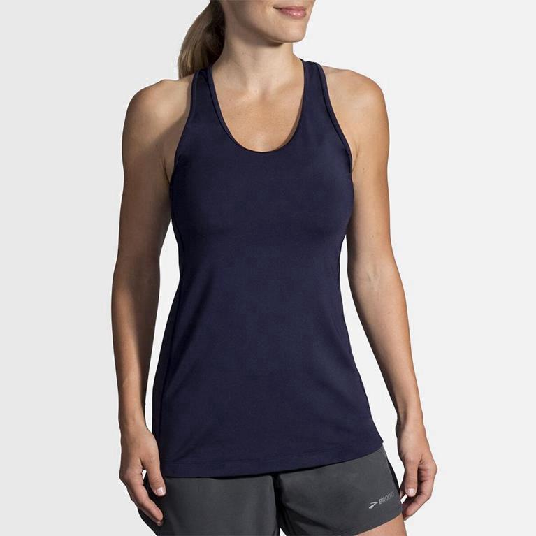 Brooks Pick-Up Womens Running Tank Top - Blue - Philippines (152694OQM)